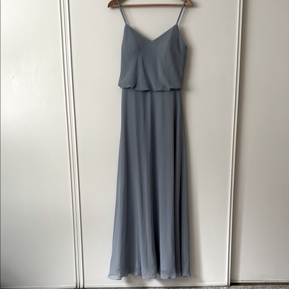 Birdy Grey Elegant Dusty Blue Maxi Dress M - Picture 2 of 8